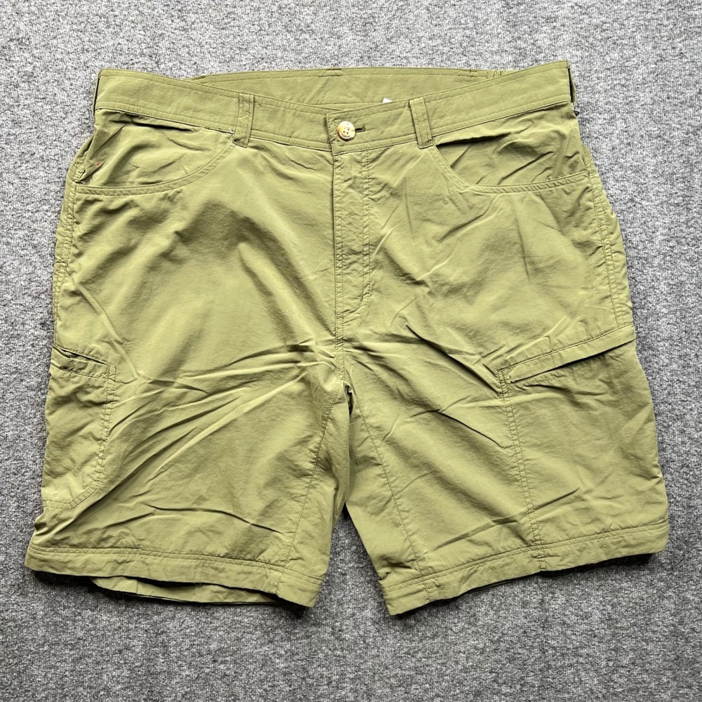 ExOfficio Shorts Mens 38 Green Insect Shield Convertible Hiking Cargo Outdoor
